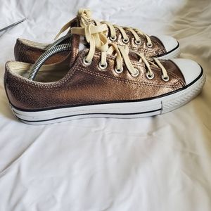 Converse  gold sneakers size 7.5.